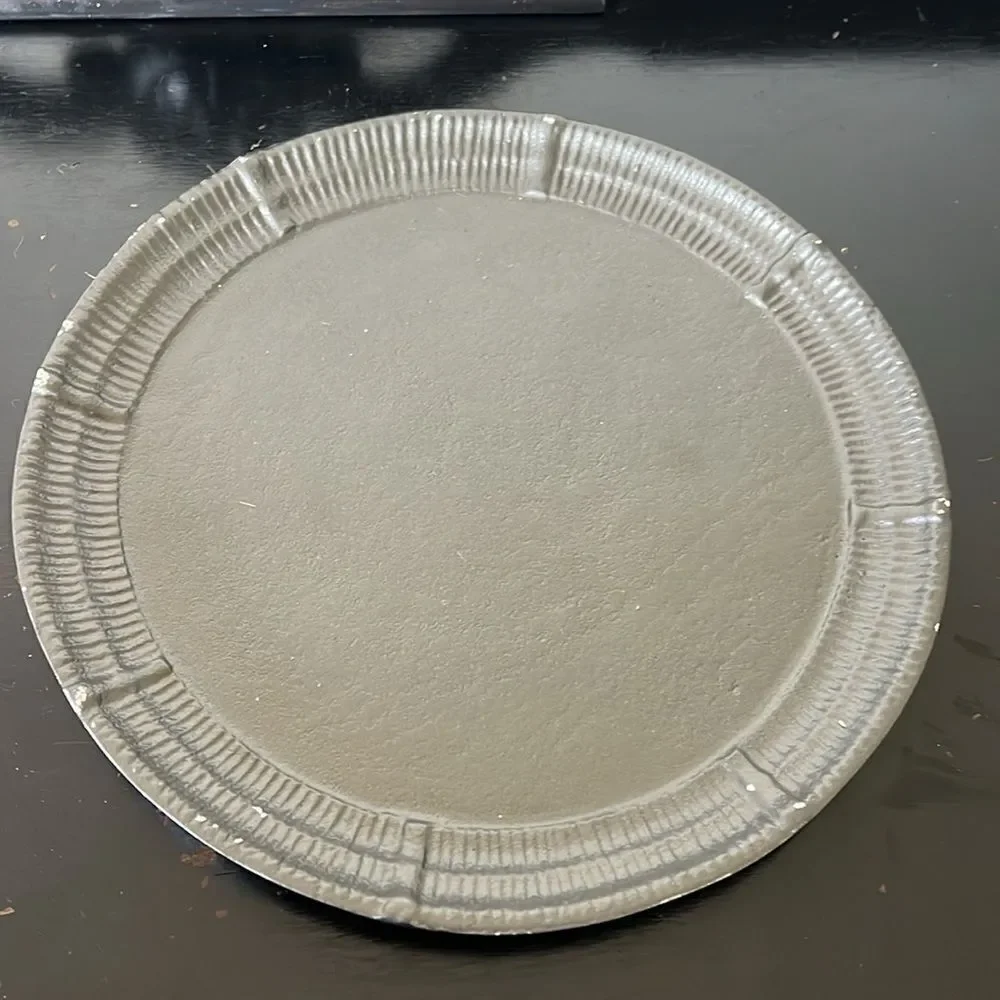 Pottery Barn Metal Round Tray